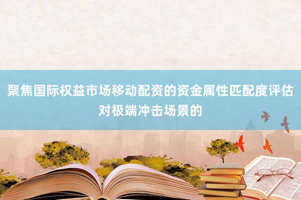 聚焦国际权益市场移动配资的资金属性匹配度评估对极端冲击场景的