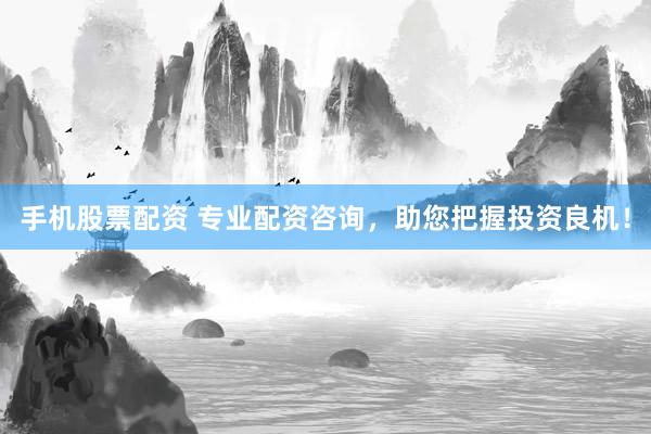 手机股票配资 专业配资咨询，助您把握投资良机！